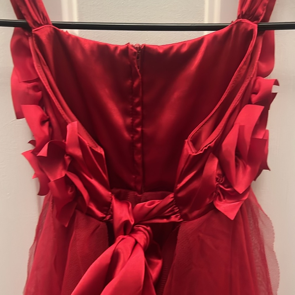 Elegant Red Kids Dress - Picture 5 of 6